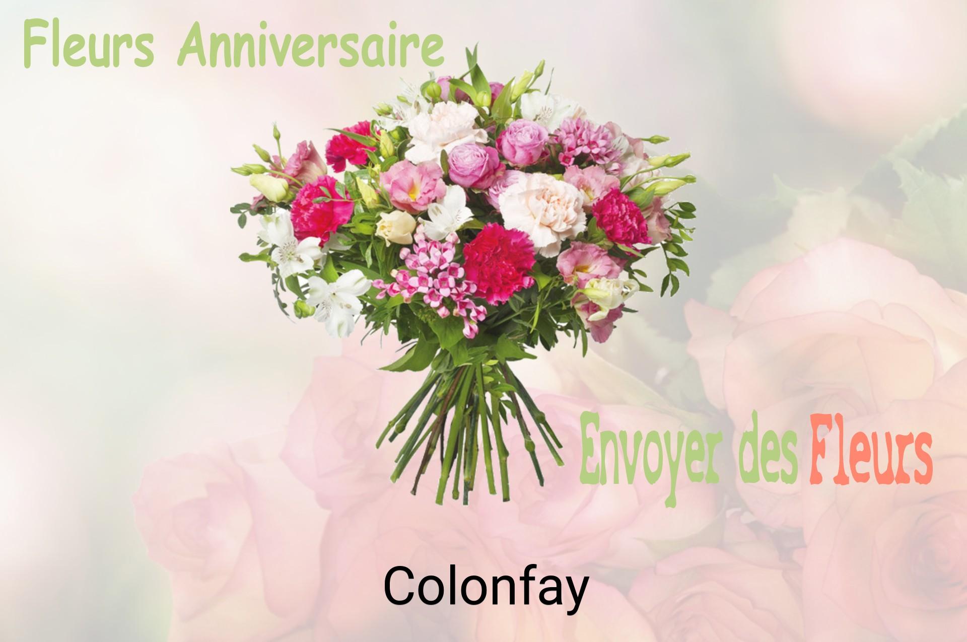 Bouquet de fleurs d’anniversaire livré à Colonfay